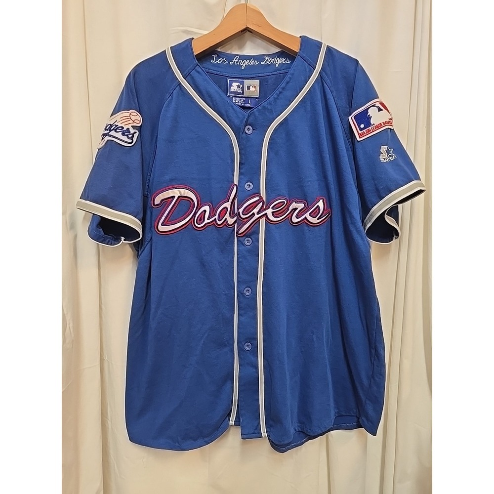 Vintage Los Angeles Y2K‎ Dodgers LA Starter L Jersey MLB Baseball 90s